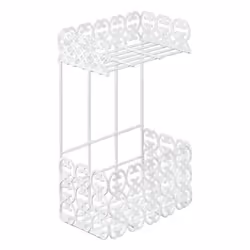 Metaltex Florenz White 2 tier Bath Shelf Caddy