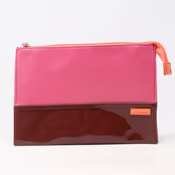 Shiseido Pink Shades Solid Print Cosmetic Bag / New