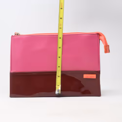 Shiseido Pink Shades Solid Print Cosmetic Bag  / New