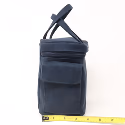 Estee Lauder Navy Blue Suede-Like Fabric Cosmetic Bag  / New