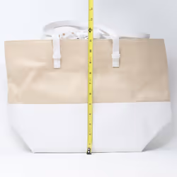 Estee Lauder White And Beige 2 Pcs Bag Set  / New
