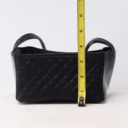 Estee Lauder Vintage Black Printed Mini Handbag  / New