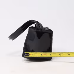 Estee Lauder Vintage Black Printed Mini Handbag  / New
