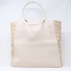 Estee Lauder Beige Faux Crocodile Print Tote Bag / New