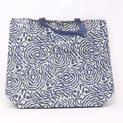 Estee Lauder Blue And Beige Printed Tote Bag / New