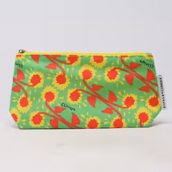 Clinique X Donald Green/Red Cosmetic Bag / New