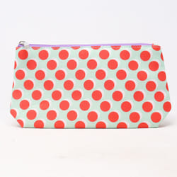 Clinique Red Circles Printed Cosmetic Bag  / New
