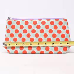Clinique Red Circles Printed Cosmetic Bag  / New
