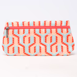 Clinique Multi-Color Geo Print Cosmetic Bag / New