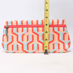 Clinique Multi-Color Geo Print Cosmetic Bag  / New