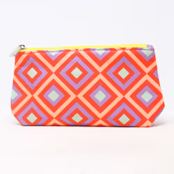 Clinique Multi-Color Geo Print Cosmetic Bag / New