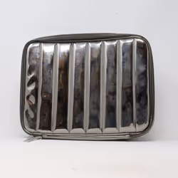 Lancome Gray Puffer-Like Cosmetic Case  / New
