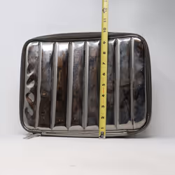 Lancome Gray Puffer-Like Cosmetic Case  / New