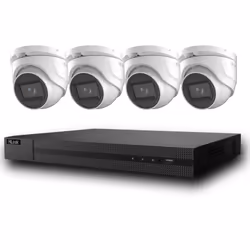 Hilook CCTV Camera System 8MP 4K 4 CH Outdoor Kit IP66 30 M IR Night Vision 2.8 mm Lens - 8 TB
