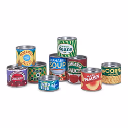 Melissa & Doug Let's Play House! Grocery Cans