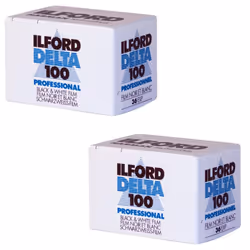 Ilford 1780624 Delta 100 Professional Black-and-White Film ISO 100 35mm 36-Exposure 2 Pack
