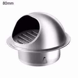 Strong Air Vent Cover Thickened 201 Stainless Steel Round Ventilation Ducting - as the picture, 80mm