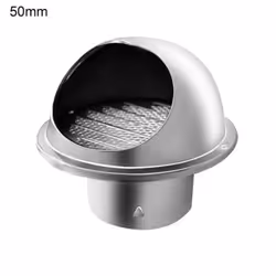 Strong Air Vent Cover Thickened 201 Stainless Steel Round Ventilation Ducting - as the picture, 50mm