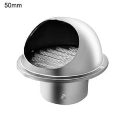 Strong Air Vent Cover Thickened 201 Stainless Steel Round Ventilation Ducting - as the picture, 50mm