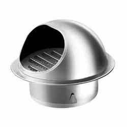 Strong Air Vent Cover Thickened 201 Stainless Steel Round Ventilation Ducting - as the picture, 50mm