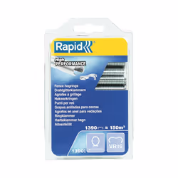 Rapid High Performance Galvanised Fence Hog Rings, VR16, 2-8 mm, 40108799 - 1390 Pieces