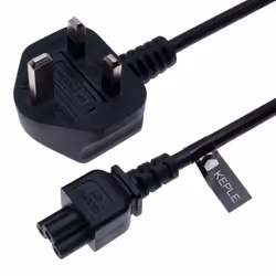 UK Mains AC 3 Pin Wall Power Cord C5 Cable for Delta, Toshiba, Sony, Lenovo, Dell, Acer/Elitebook, Envy, Probook, Pavilion/Acer Aspire, Chromebook/LG