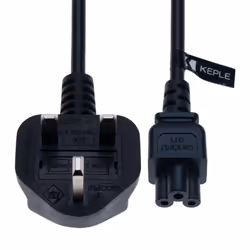 UK Mains AC 3 Pin Wall Power Cord C5 Cable for Delta, Toshiba, Sony, Lenovo, Dell, Acer/Elitebook, Envy, Probook, Pavilion/Acer Aspire, Chromebook/LG