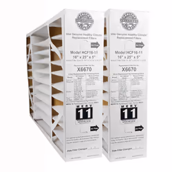 Lennox X6670 (2Pack) Healthy Climate 16 x 25 x 5 OEM HCF1611 Air Filter MERV 11