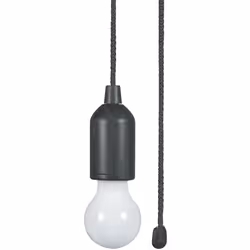 2 LED Pull Cord Hanging Lights Portable For Garages Sheds Tents Battery Powered