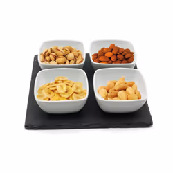 Slate Nibbles Bowls Tray Ceramic Appetizer Tapas Serving Dishes