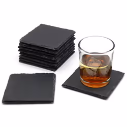 10cm Slate Square Coasters Craft Engraver Bulksale - 160pcs