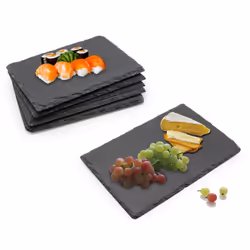 22x16cm Slate Cheese Boards 6pcSet Craft Engraving - 2 set