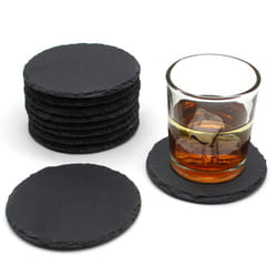 10cm Round Circle Slate Coasters Craft Engraving - 160pcs