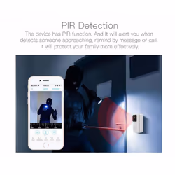 Smart Home Video Doorbell 1080P With PIR Motion Detection (No Subscription Needed)