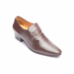Mens Black Lucini Cuban Heel Leather Shoes Slip On Lace Up New Smart Formal Office Wedding Shoes - 29779 Brown, UK 10 / EU 45 ...