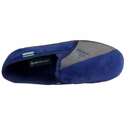Mens Famous Dunlop WINSTON II Slippers with Super Comfort Cushioned Insock - Navy Blue/Grey, UK 11 / EU 46 / US 12