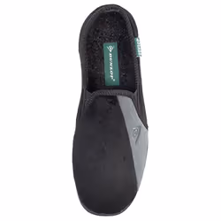Mens Famous Dunlop WINSTON II Slippers with Super Comfort Cushioned Insock - Black/Grey, UK 11 / EU 46 / US 12