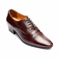 Mens Black Lucini Cuban Heel Leather Shoes Slip On Lace Up New Smart Formal Office Wedding Shoes - 26286 Brown, UK 11 / EU 46 ...