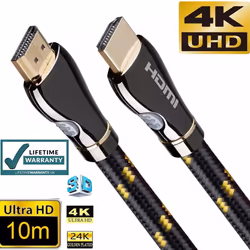 10M Premium 4K Hdmi Cable 2.0 High Speed Gold Plated Braided Lead 2160P 3D Hdtv Uhd