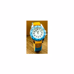 Boys Girls Quartz Watch Kids Childrens Fabric Strap Student Wristwatch - digital black white 3