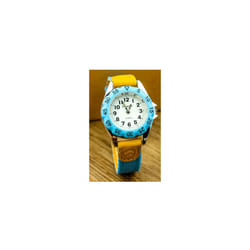 Boys Girls Quartz Watch Kids Childrens Fabric Strap Student Wristwatch - digital black white 3