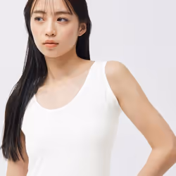 Gu By Uniqlo Style Dry Tank Top  With Sweat Absorption - 02 LIGHT GRAY/XS