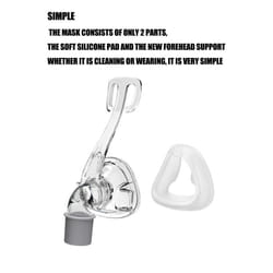 BMC NM4 Nasal Mask CPAP Mask Sleep Mask with Headgear S/M/L Three Size Suitable for CPAP Machine Connect Hose and Nose - M