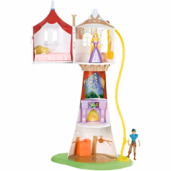 Disney Princess Rapunzel Deluxe Tower with Flynn Playset
