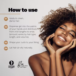 Ginger Milk Curly Defining Gel for Curly  Wavy  and Coily Hair - Hydrates  Defines  and Shines | Natural Curl Enhancer Be Yourself 8.5oz