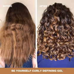 Ginger Milk Curly Defining Gel for Curly  Wavy  and Coily Hair - Hydrates  Defines  and Shines | Natural Curl Enhancer Be Yourself 8.5oz