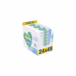 Pampers Harmonie Aqua Baby Wipes 24 Packs of 48 Wipes = 1152 Baby Wet Wipes, Help restore natural skin pH,delicate lotion wit ...
