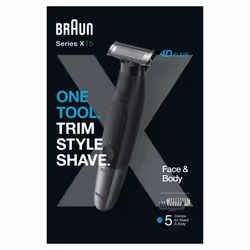 Braun XT5100, Washable, Battery, Black, Grey