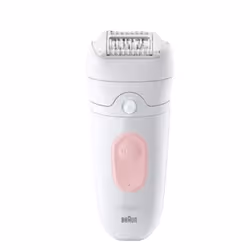 Braun Silk-épil 5 Silk-epil 5 SE5-230 Epilator, Pink, White, 28 tweezers, MicroGrip, 0.5 mm, Battery, Built-in battery