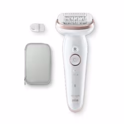 Braun Silk-épil 9 Silk·épil 9, Gold, White, 40 tweezers, MicroGrip, Steel, 50 min